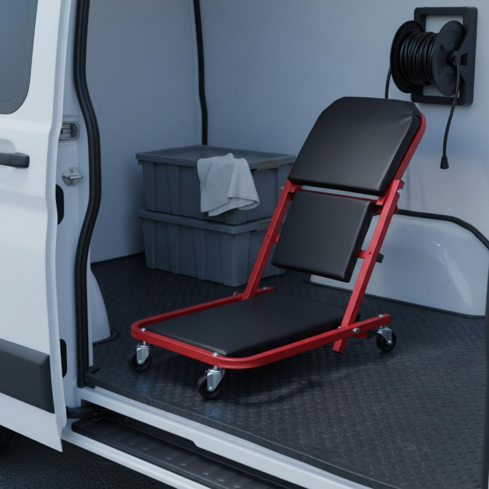 Heavy Equipment Mechanic - Folding Creeper Seat Foldable 2-in-1 Mechanic