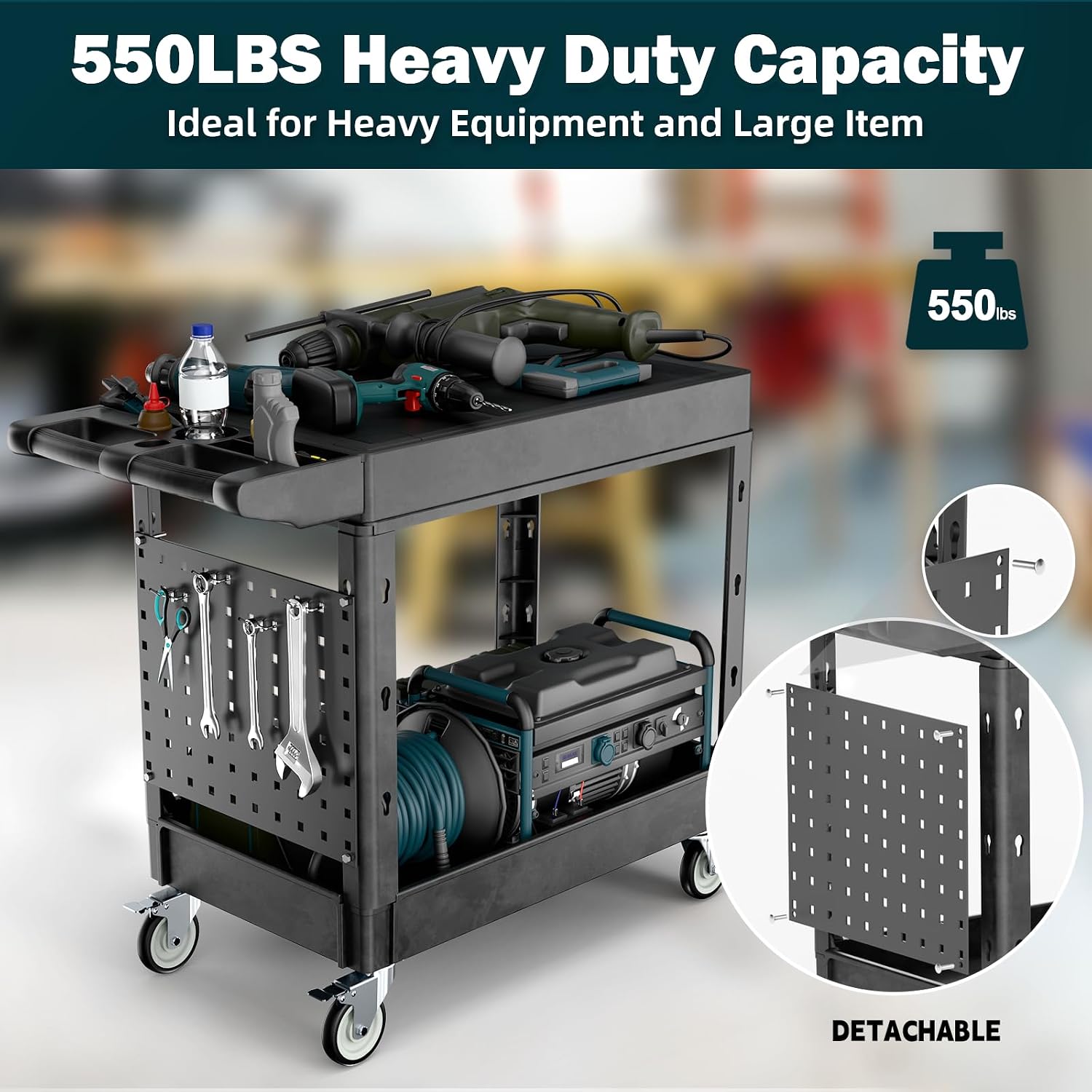 Heavy Duty 2-Shelf Flat Top Wh - Heavy Equipment Service review and price