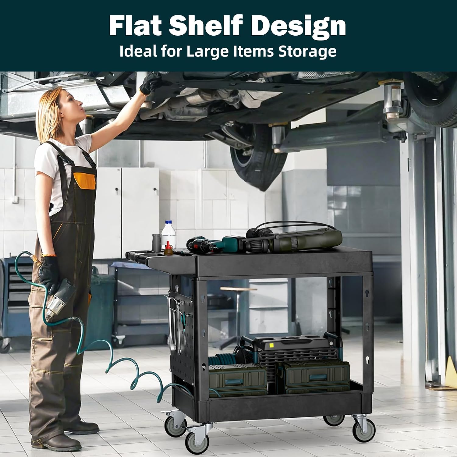 Heavy Duty 2-Shelf Flat Top Wh - Heavy Equipment Service review and price