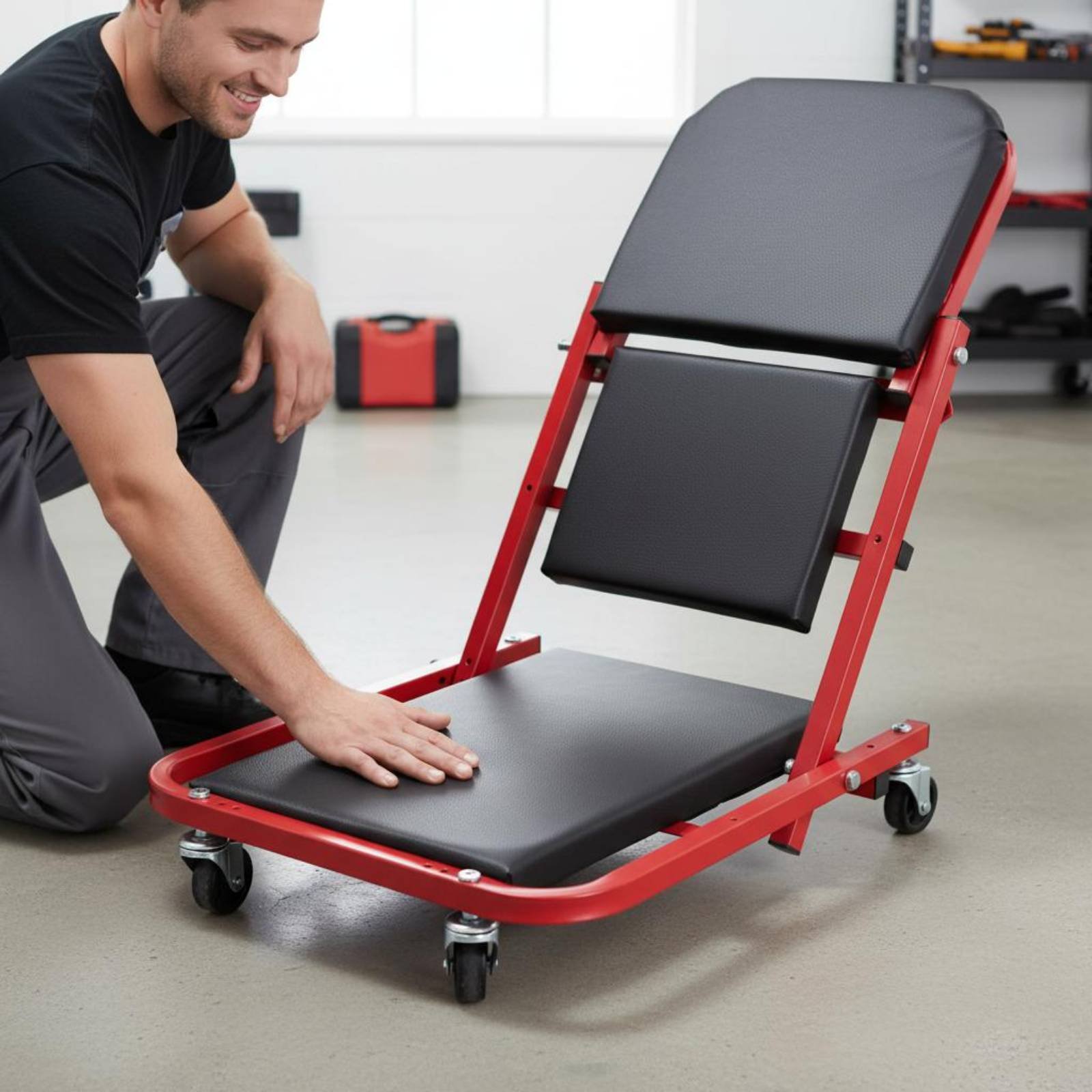 Folding Creeper Seat Foldable  - Heavy Equipment Mechanic review and price