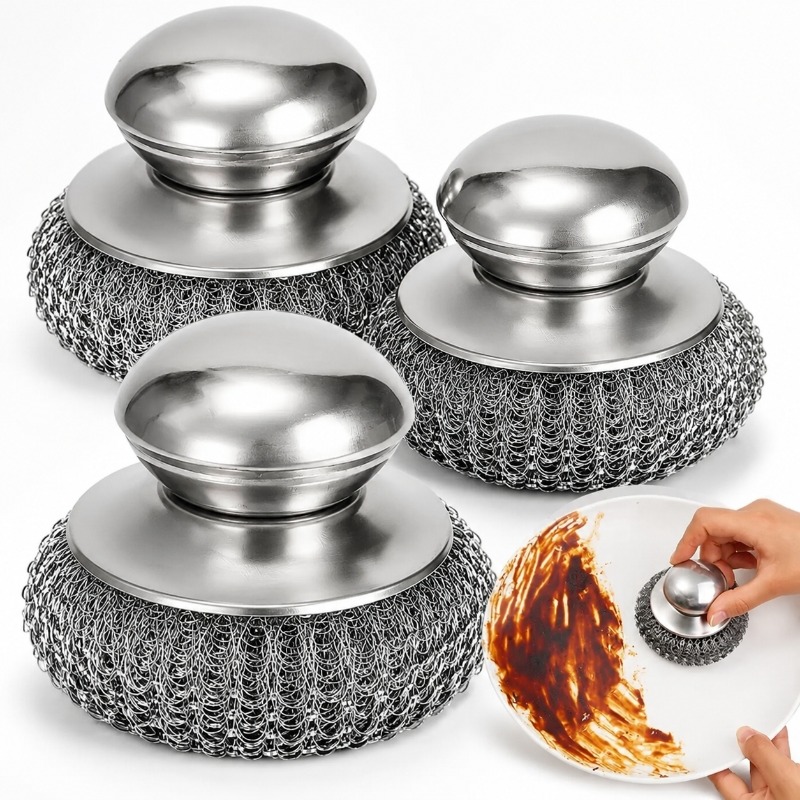 Stainless Steel Pot Brush With - Heavy Equipment Scraper review and price