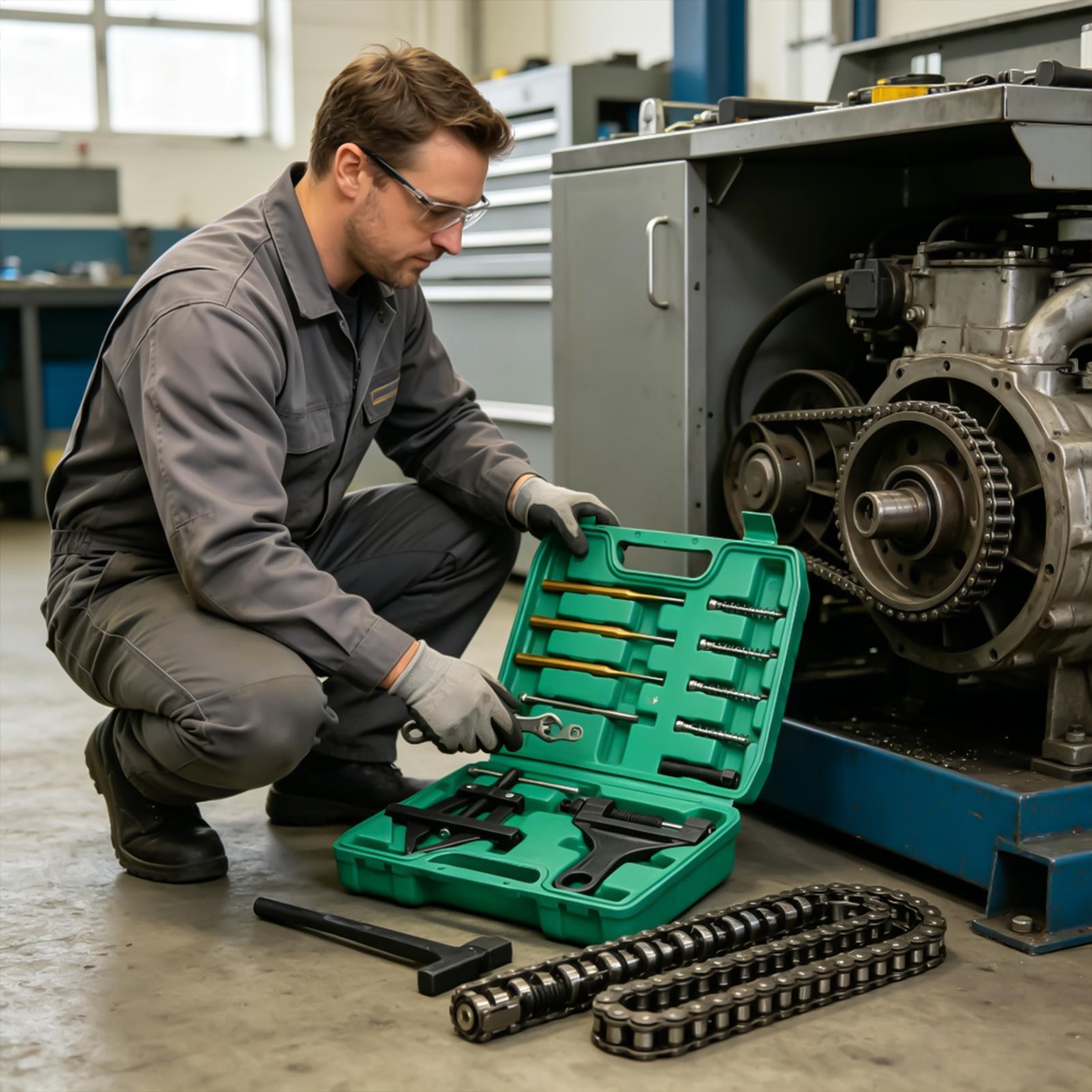 Roller Chain Breaker Tool 60-2 - Heavy Equipment Mechanic review and price