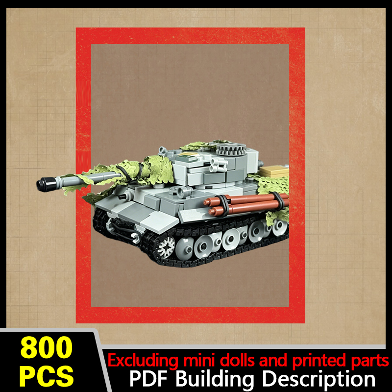 Tiger 237 Heavy Tank Model MOC - Heavy Equipment Battery review and price